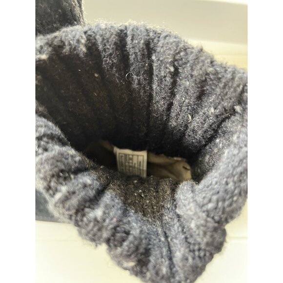 UGG Australia Cambridge Winter Boots Womens Size 5 EUR 36 Black Knit Sheepskin - Picture 11 of 16